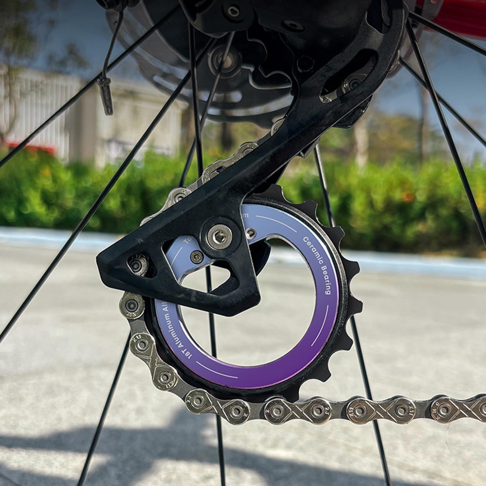 Rennrad Schaltwerksrolle mit Keramiklagerrolle