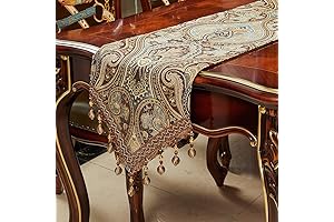 Luxury Vintage Embroidery Table Runner 120 Inches