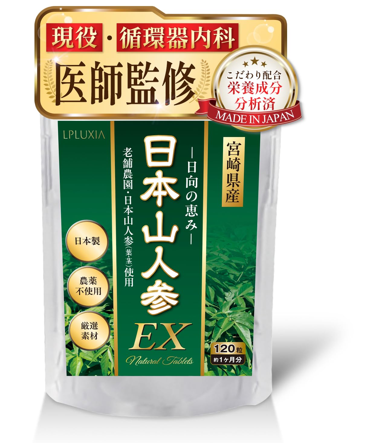 Amazon | 【循環器内科医監修】日本山人参（葉・茎のみ使用） 日向当帰