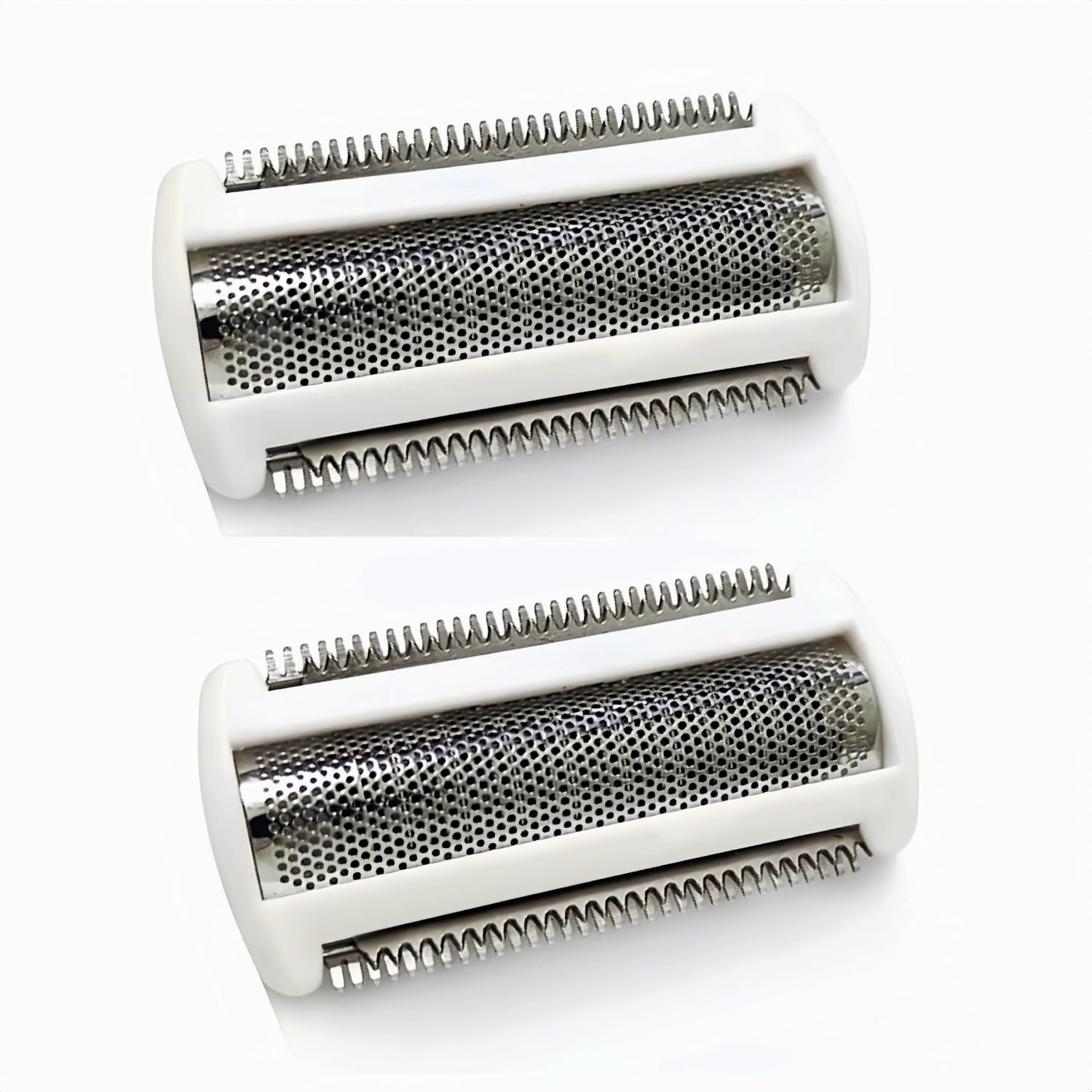 BRL140 - Cabezal de lámina de repuesto compatible con afeitadora eléctrica Philips BRL140 BRL130 en húmedo y seco, papel de aluminio y cuchillas blancas para mujer, paquete de 2