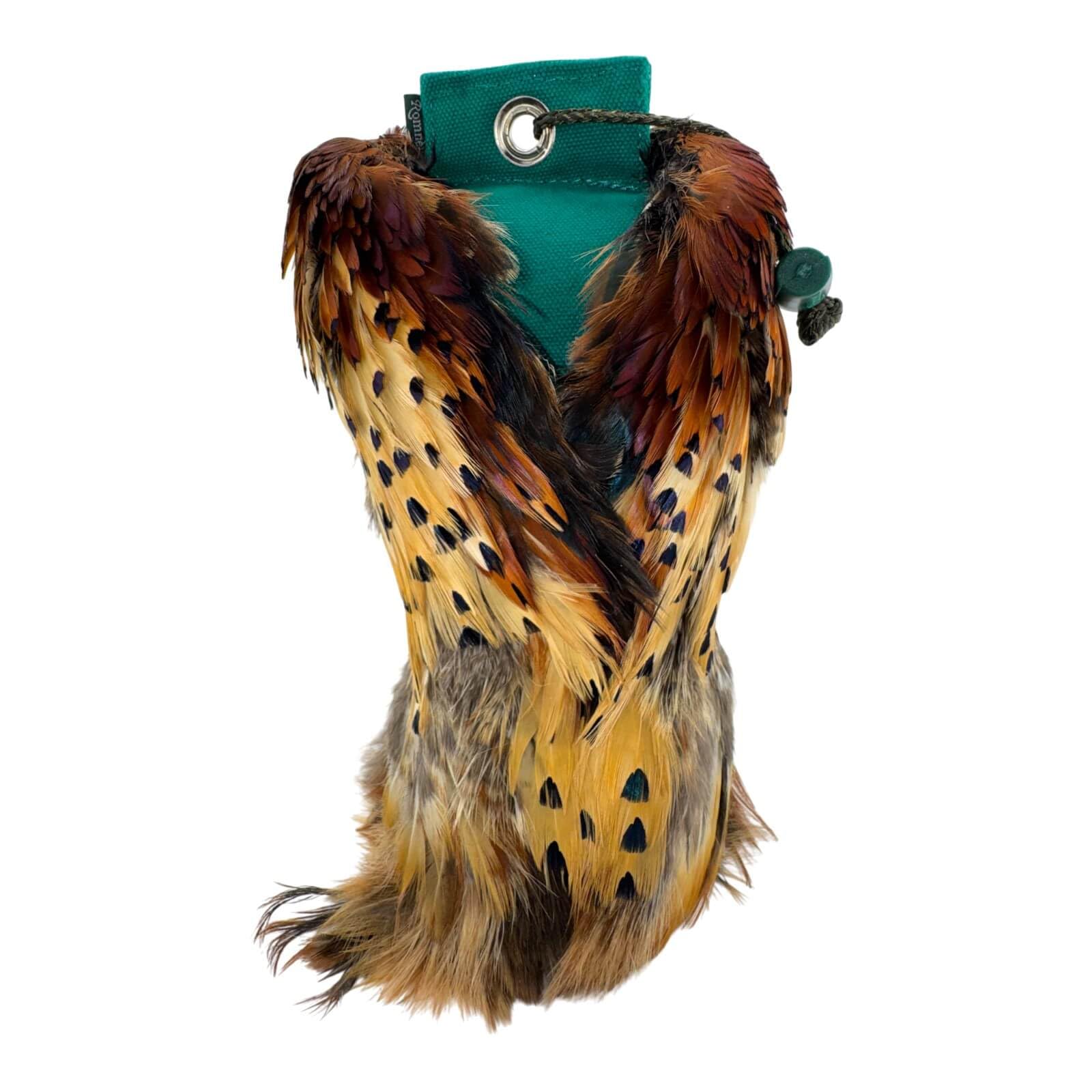 Romneys Fasanendummy - 500 g - Avec véritable robe en plumes - Idéal pour la formation de chiens de chasse - Flottant