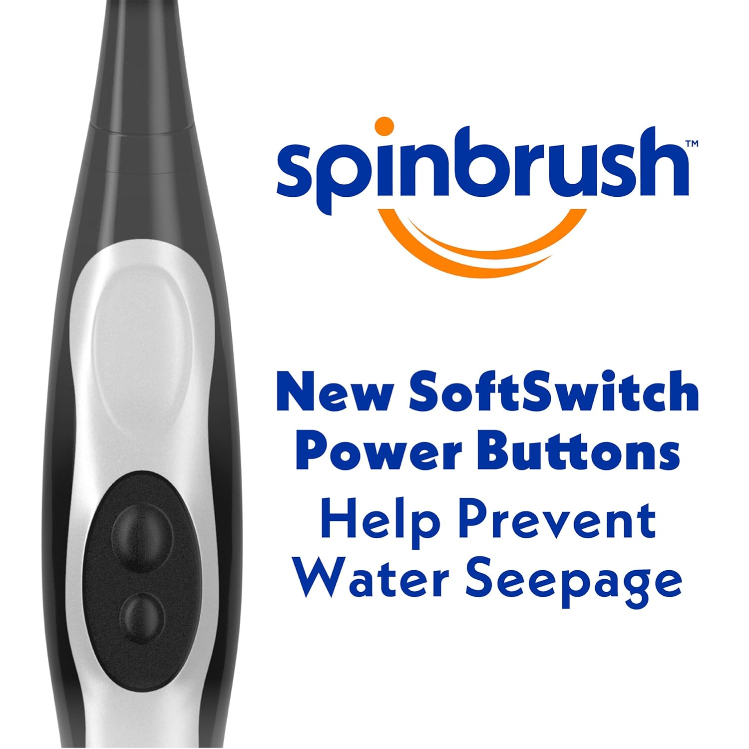 Spinbrush Charcoal Clean Battery-Powered Electric Toothbrush, Charcoal-Infused Soft Bristles, Batteries Included, 1-Count