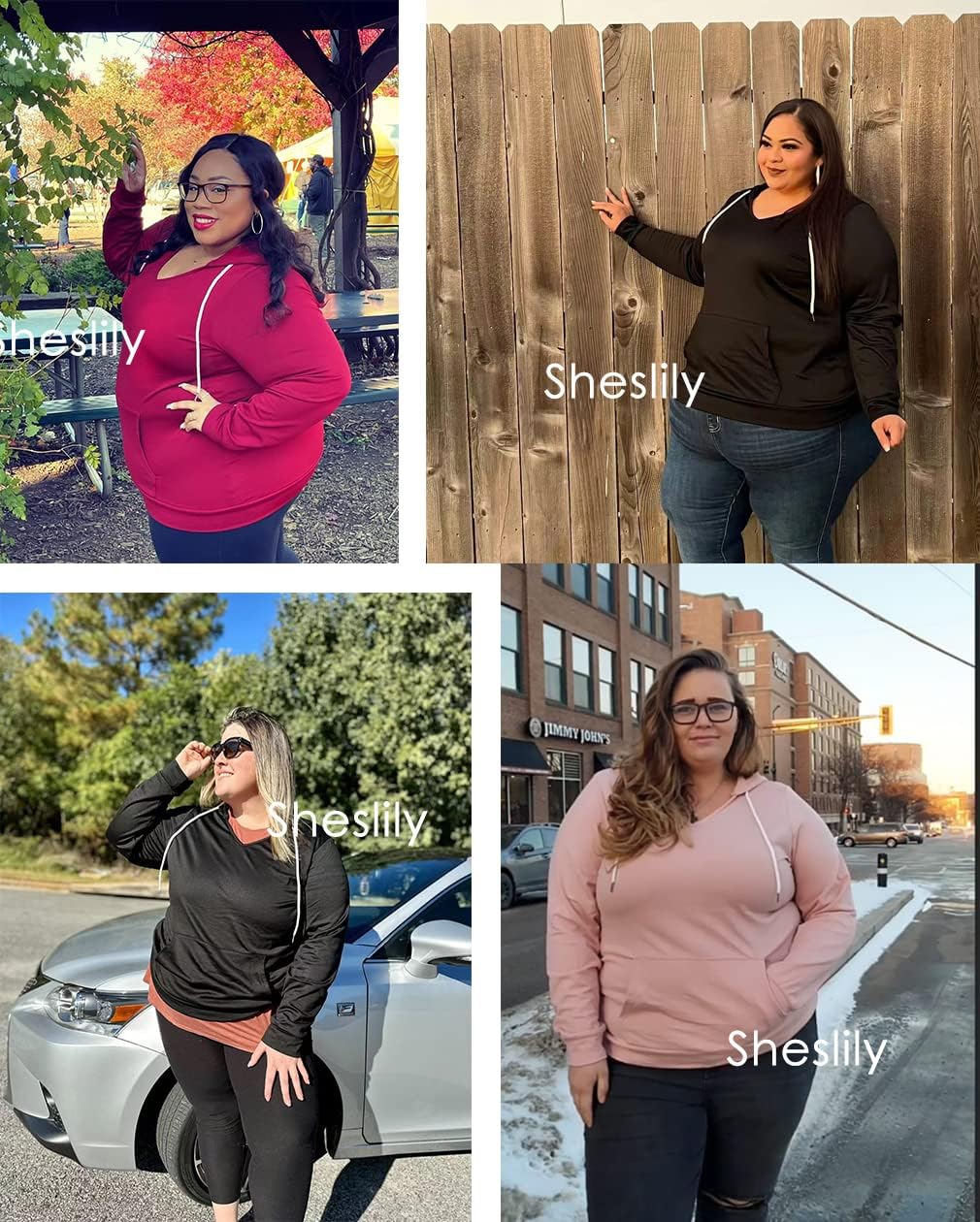 Plus-Size Hoodies for Women Winter Pullover Sweatshirts Hoodies 1XL-5XL - Image 4