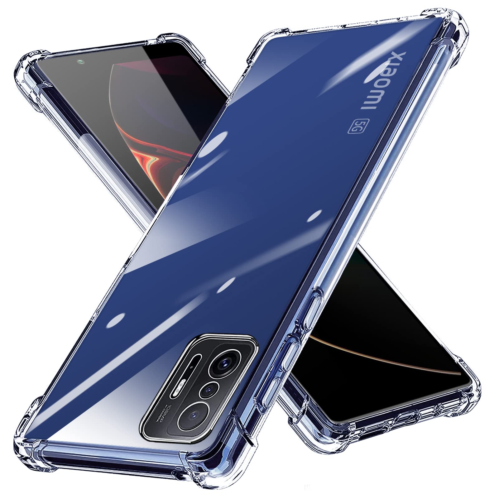 Amazon.co.jp: Xiaomi 11T Case / 11T Pro Case, Shockproof, Clear