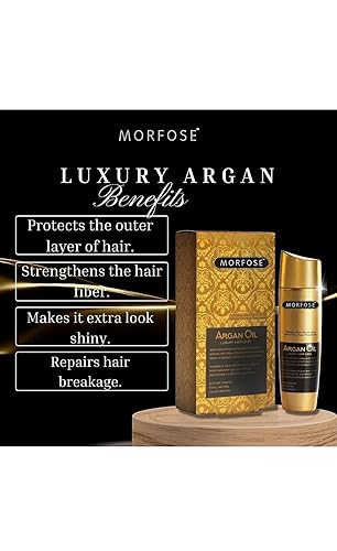 Miniatura 4 de Morfose - Aceite de argán de lujo para cabello rizado y encrespado, restaura el brillo, evita las puntas abiertas, aceite para el cabello seco y