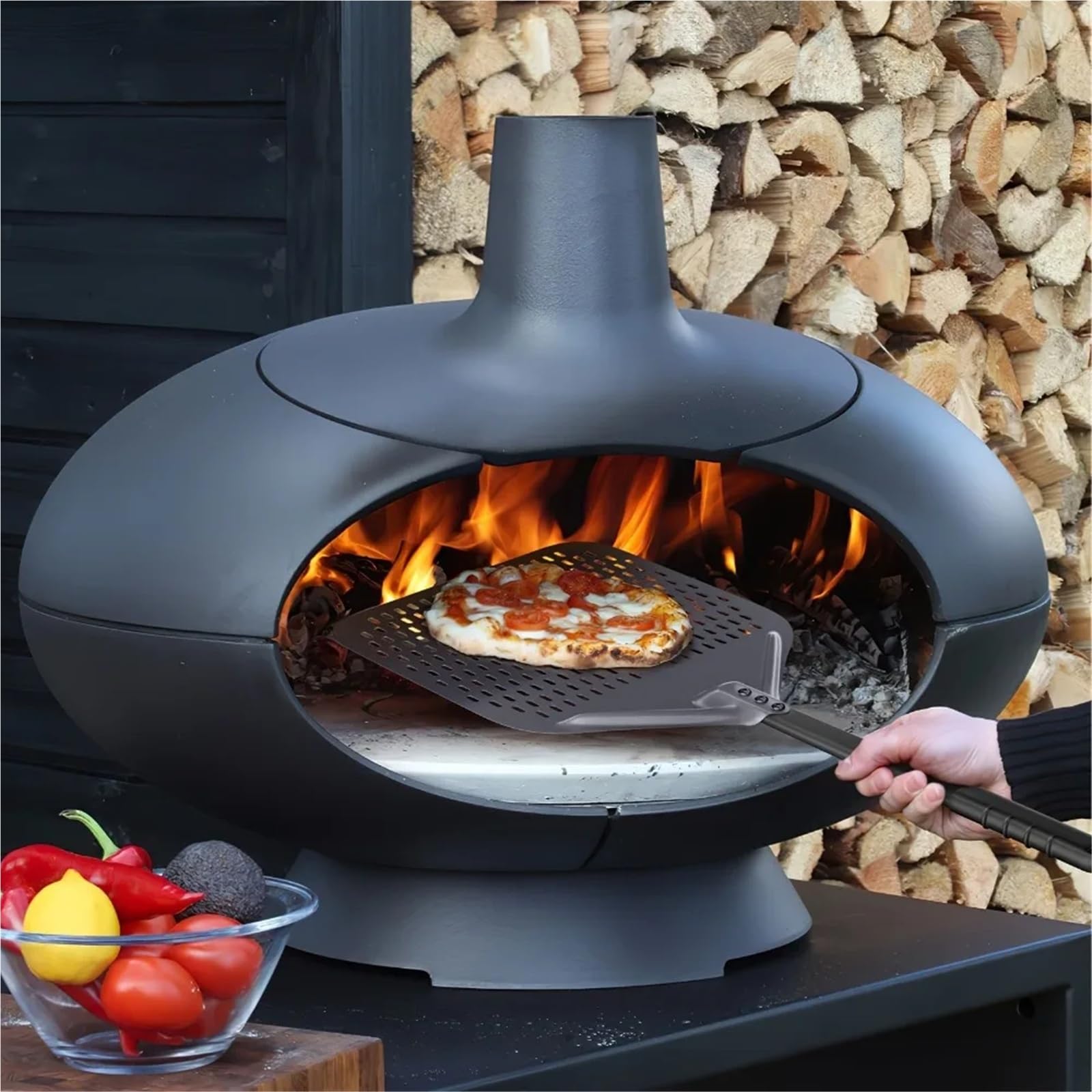 Pala for pizza in acciaio inox da 12 pollici, perforata, antiscivolo, professionale, for forno, ristorante, cucina, casa, accessori