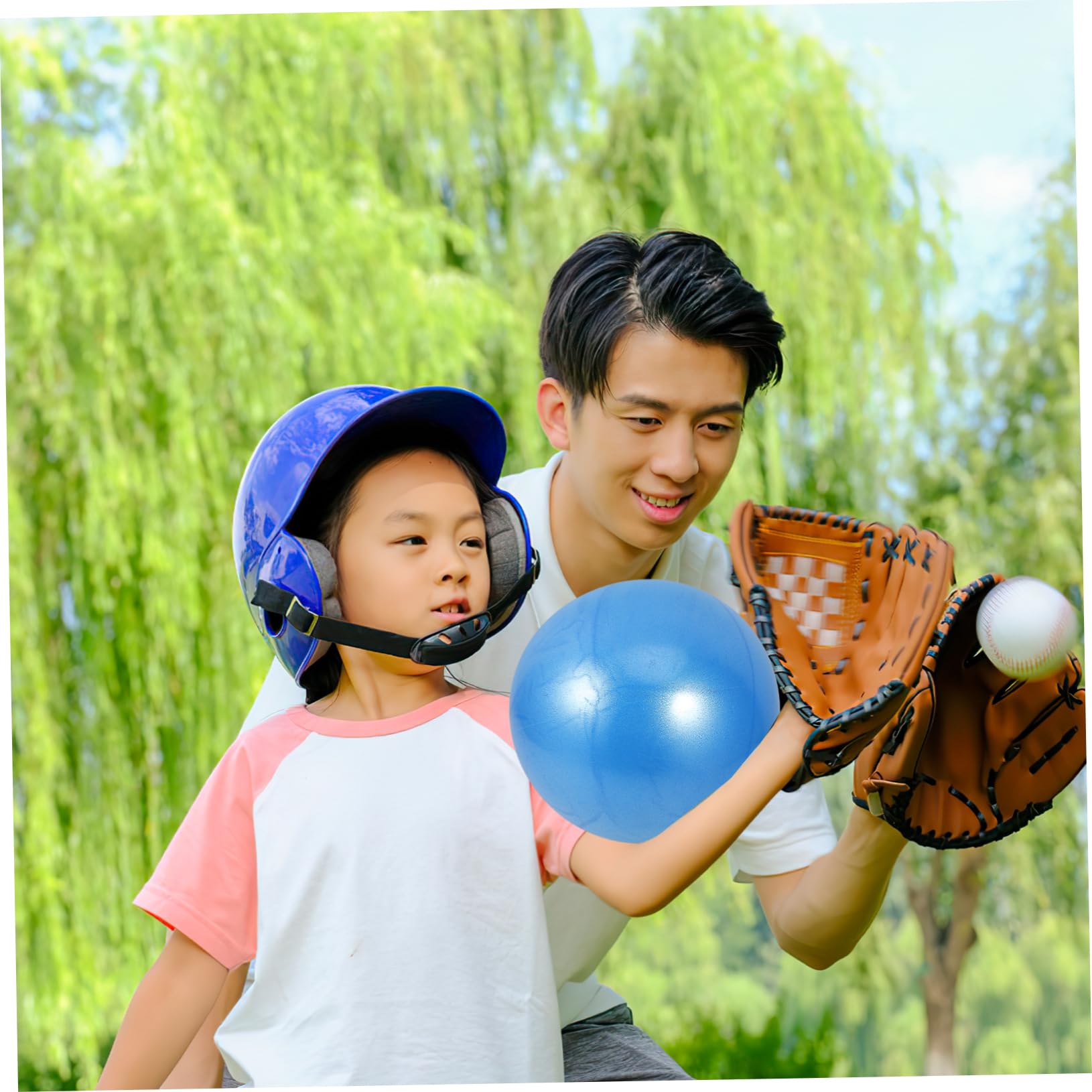 Sosoport Connection Baseball Supplies 4 Pack Training Balls Plastic Softball Connection Ball Enhance Arm Strength