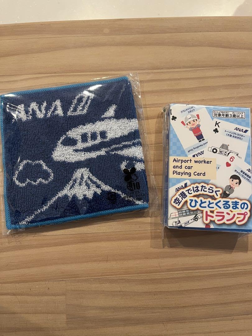 Amazon.co.jp: ANA アナ ハンカチ ミニ タオル ノベルティ トランプ
