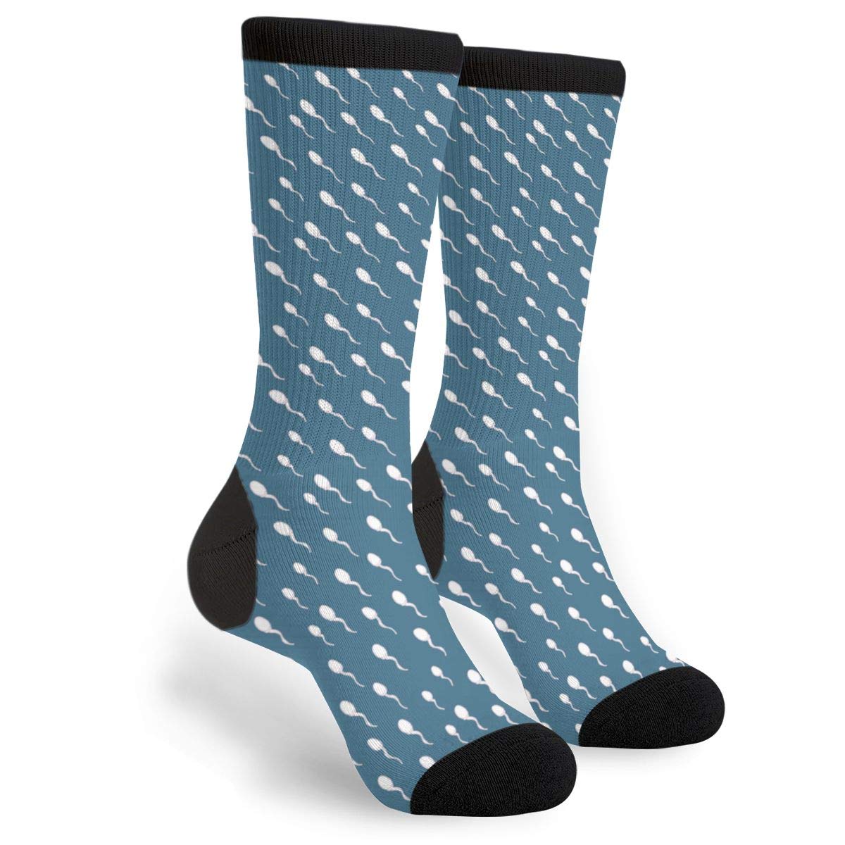 934 Novelty Walking Socks Swimming Sperm Sports Socks Casual Work Socks Unisex For Women Men Hiking 40Cm