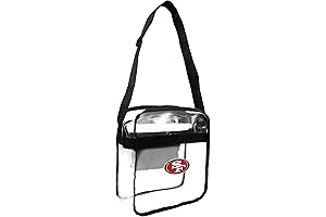 Littlearth San Francisco 49ers NFL Clear Carryall Crossbody Bag