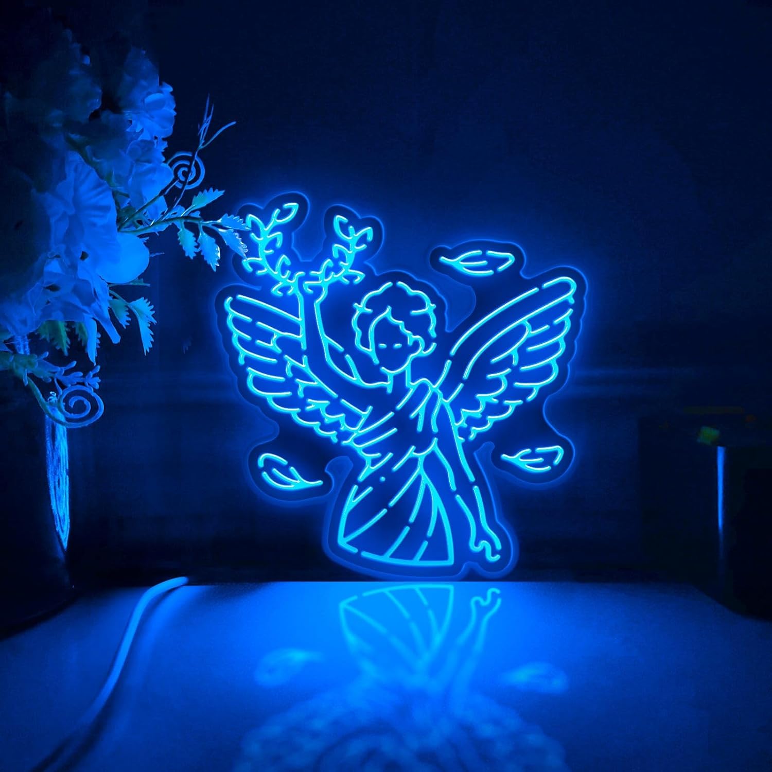 Greek Mythology Victoria Led Light Box, Goddess of Victory Wall Art Decor, Lighted Desktop Decoration (Static Light, Small Size)
