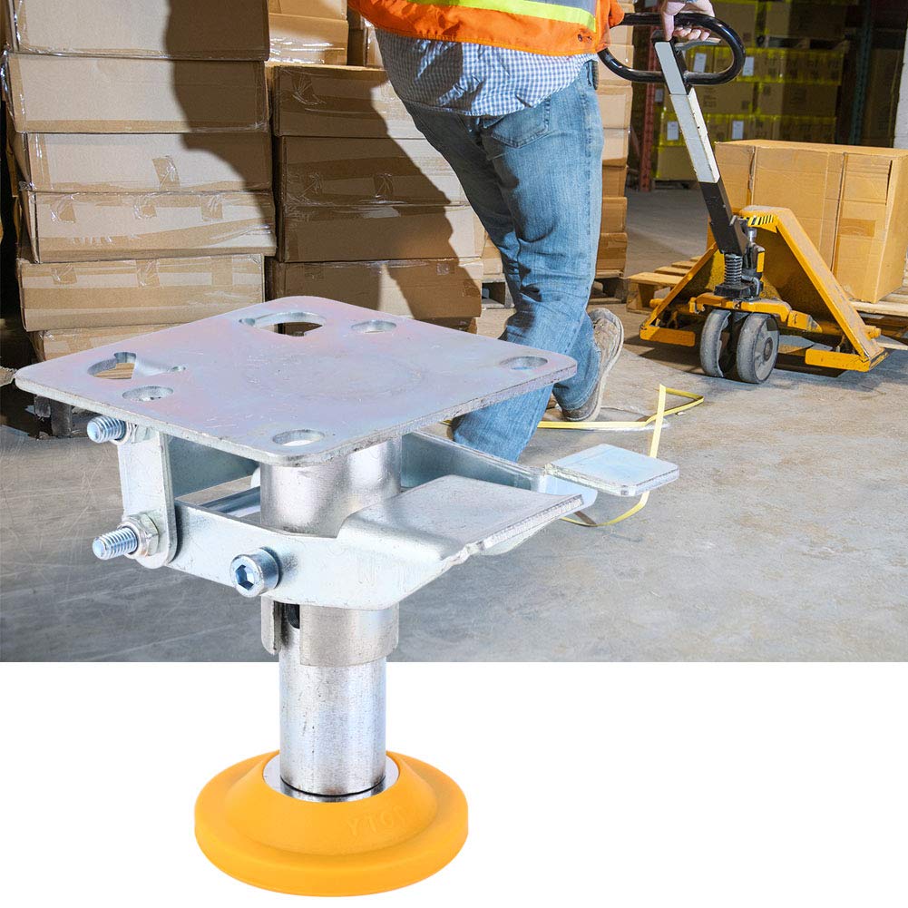 Trolley Brake Floor Lock Galvanized Iron Cart Lock with TPU Pad for Trolley Cart Control (X-75-32-3)