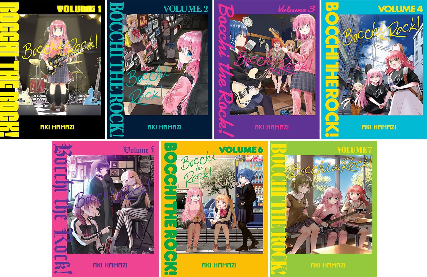 Bocchi the Rock: Vol. 1-4 Collection Set by Hamazi, Aki : Hamazi