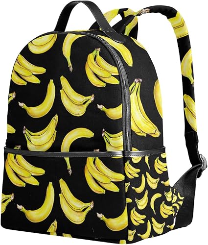 Amazon Co Jp リュック おしゃれ 軽量 レディース 大容量 リュックサック メンズ 通学 多機能 バナナ柄 果物 シューズ バッグ