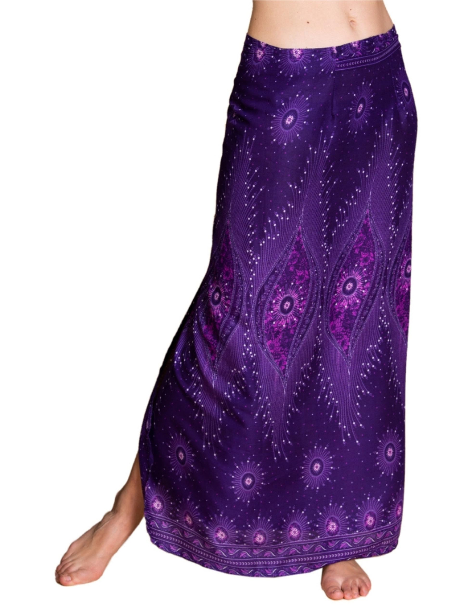 Panasiam Women's V23 Purple Skirt, Wrap Skirt, V23 Pruple, Unisize