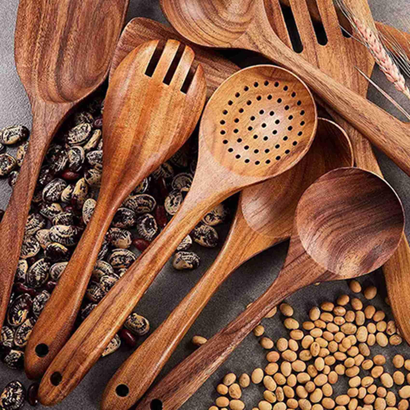 Küchen Utensilien Satz, 18 Stücke für Kochen, Kochutensilien, für Antihaft Pfanne