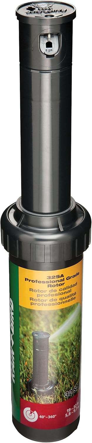 Rain Bird 32SA Simple Adjust Gear Drive Rotor, 40° - 360° Pattern, 19' - 32' Spray Distance : Rainbird : Patio, Lawn & Garden
