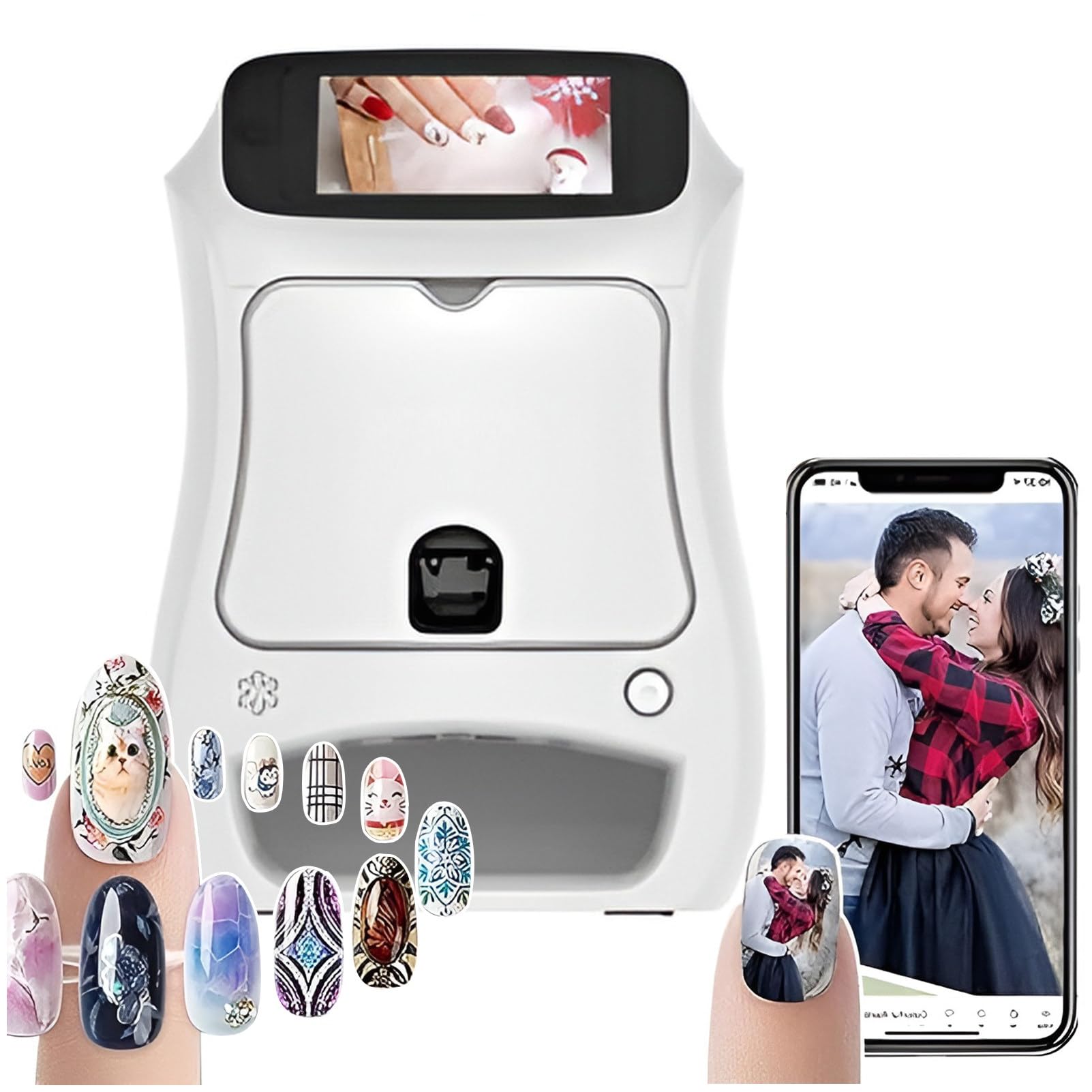 Mobile Nail Printer Auto Nail オートネイル Amazon.com: JINGEDD Automatic DIY Nail Art Printer Machine