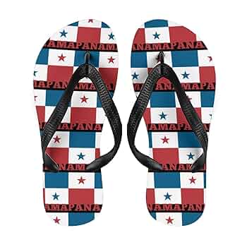 Amazon.com: Panama Flag Printed Flip Flops Thong Sandals Non