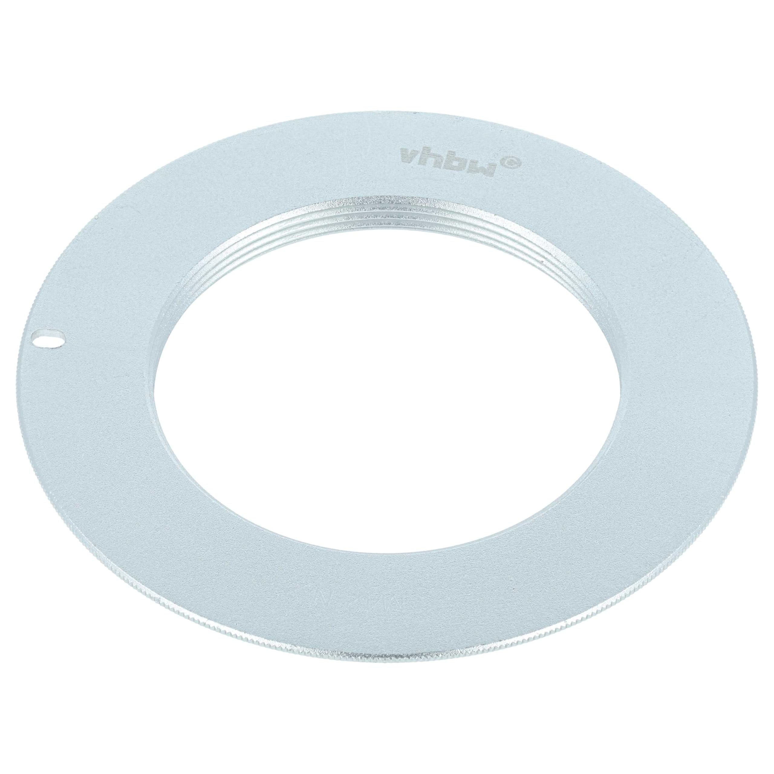 vhbw Bague d'adaptation Compatible avec Nikon Z30, Z50, Z50 II, Z6 II, Z5 II, Z6 III, Z7, Z7 II, Z6, Z5 - Monture Z vers objectifs M42 argenté