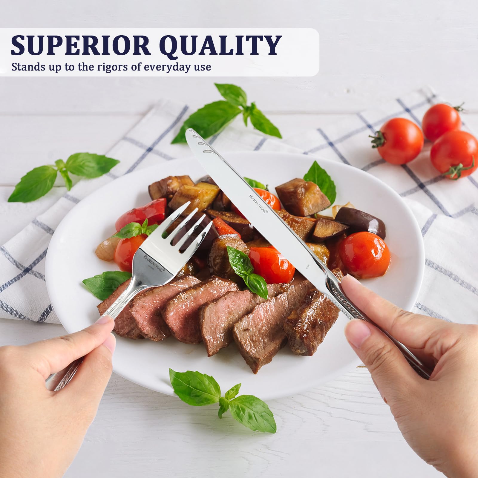 18/10 Silverware Set for 4, 20 Piece Stainless Steel Cutlery Set — Amazon image 4