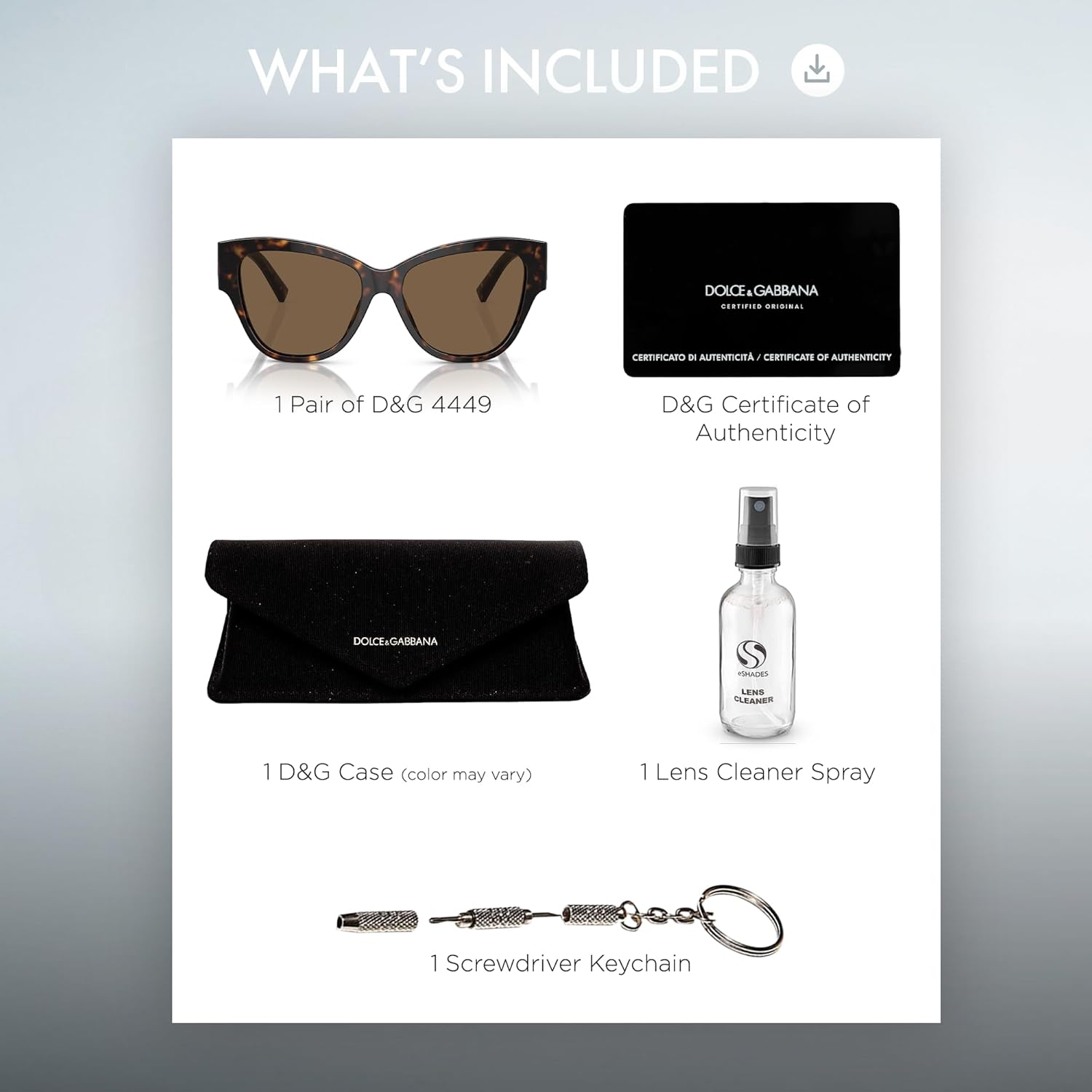 Dolce and Gabbana DG2242 Óculos de sol de metal quadrado com kit de óculos – almofadas de nariz ajustáveis – Óculos de sol femininos de designer em promoção! Veja a oferta e mais achadinhos de Óculos de sol 3 Hoje é o melhor dia para comprar Dolce and Gabbana DG2242 Óculos de sol de metal quadrado com kit de óculos – almofadas de nariz ajustáveis – Óculos de sol femininos de designer com aquele preço maroto! Promoção! Aproveite a oferta! 3