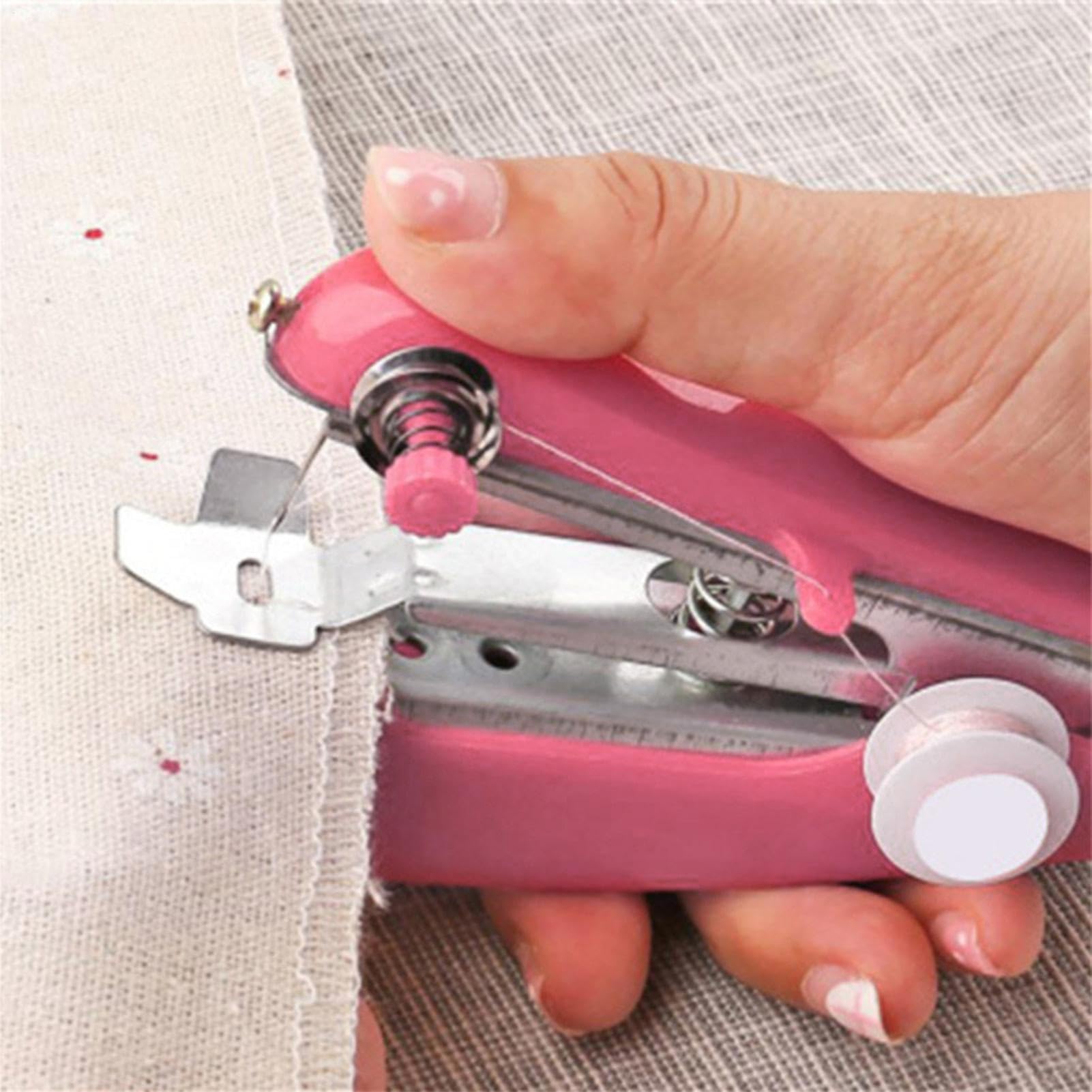 Mini-Nähmaschine - Handstichgewebe, tragbarer Werkzeughersteller, Kompaktes manuelles Gerät | Langlebige Kreative Leichte Nähmaschine Für Kinder Anfänger Quilten Kleidung Vorhang Reparatur