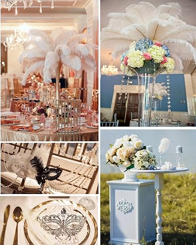 Miniatura 7 de Plumas de avestruz Shekyeon de 10 a12 pulgadas decoración para el hogar manualidades paquete de 10 unidades