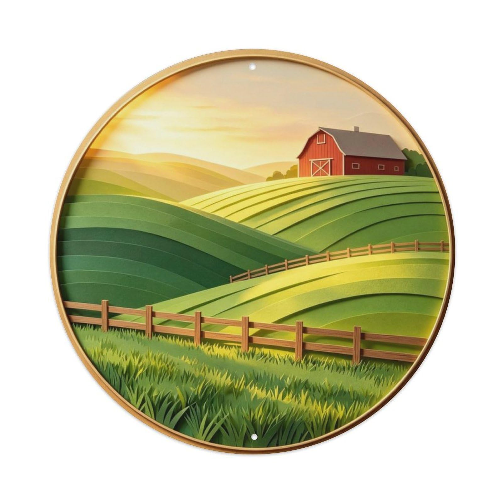 Retro American Countryside Metal Tin Sign Plaque