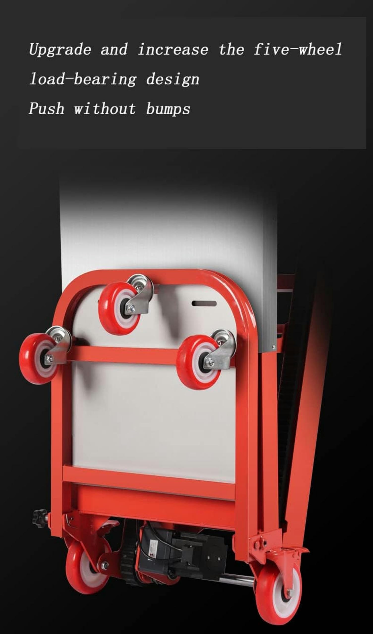Carrello montascale elettrico per sedia a rotelle per ascensore per pazienti Carrello cingolato silenzioso pieghevole su e giù per scale Adatto per la distribuzione logistica di magazzino (A