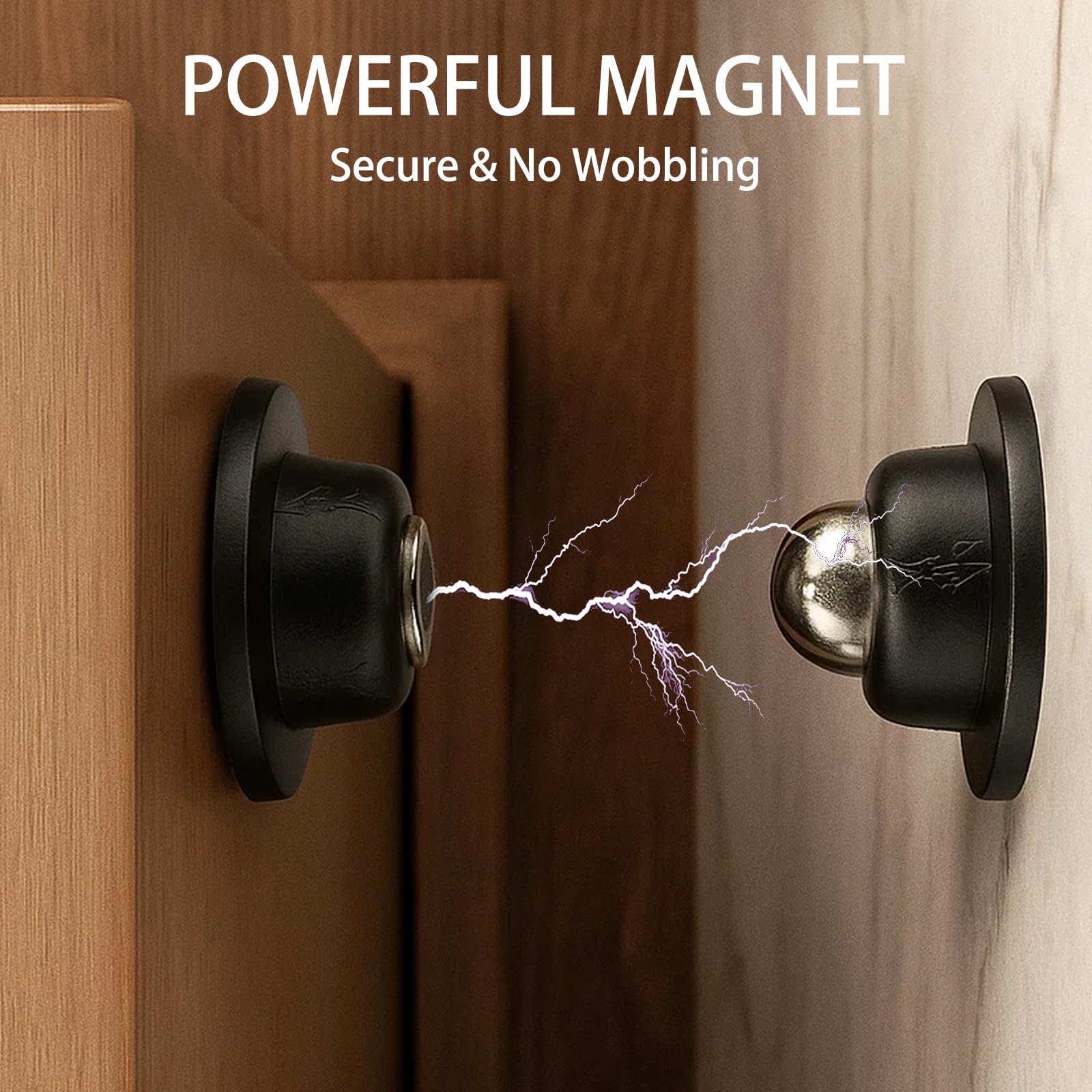 Magnetic Door Stop, 2 PCS Strong Hold Door Stopper for Uneven Doors Compact Design with Flexible Mounting Options - Image 3