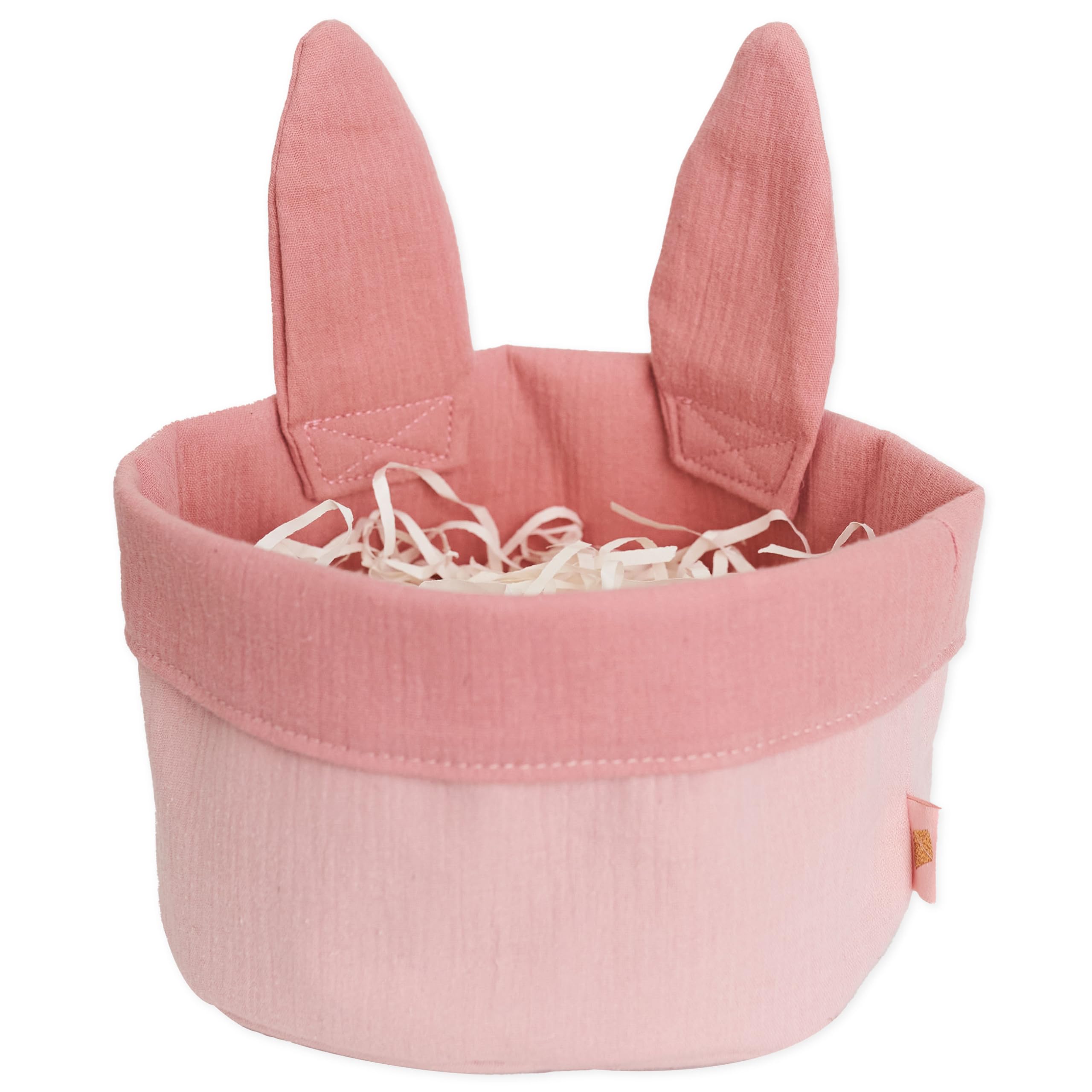 Papierdrachen Osternest mit Hasenohren Rosa - aus Musselin - perfekte Frühlingsdekoration - Osterdeko