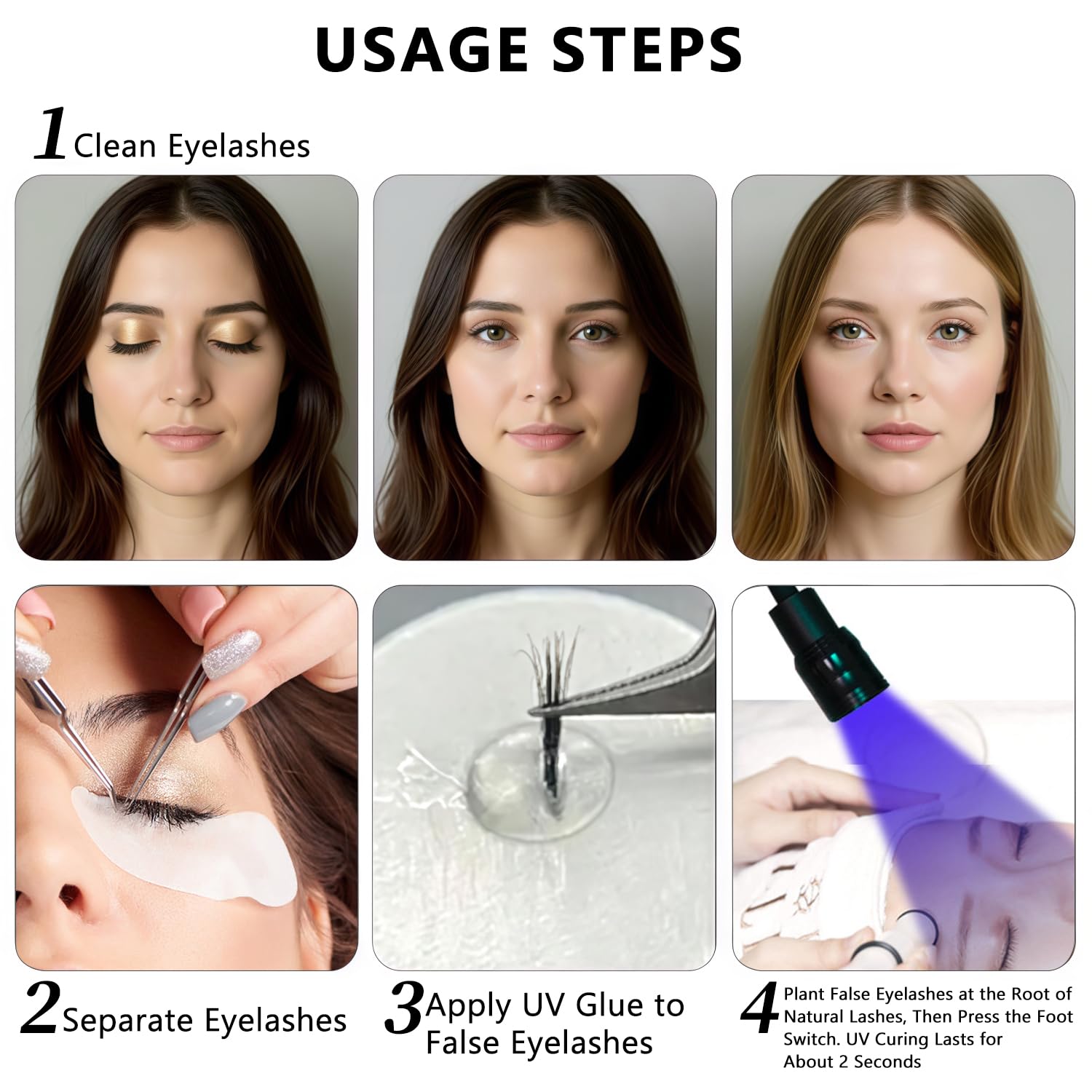 Wimpern Lampe 10W Wimpernlampe UV-Licht für Lichthärtenden Wimpernlicht