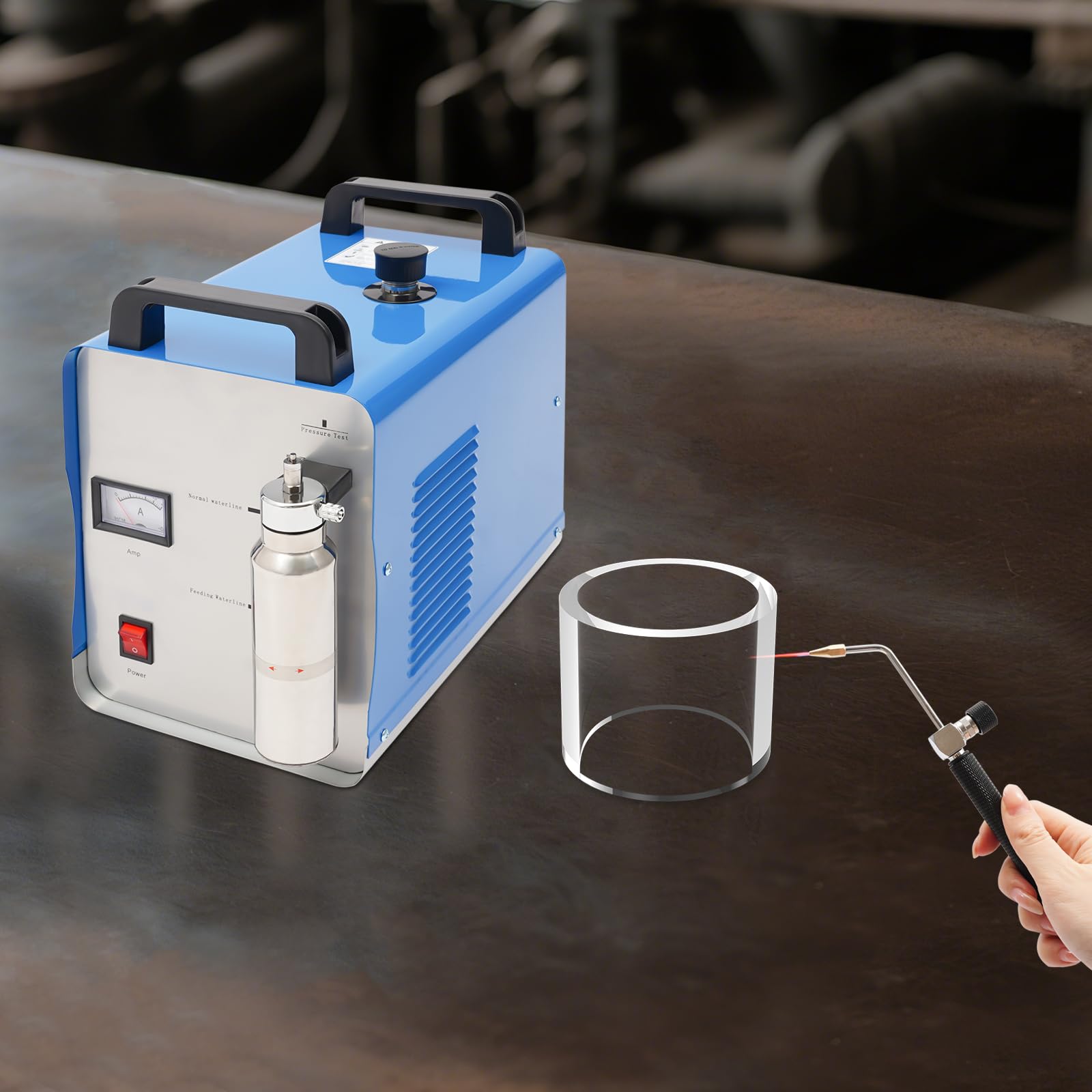 HHO Générateur 75 l/h 220 V, oxygène, hydrogène, flamme à gaz avec affichage numérique, pour polissage acrylique et soudage de précision, économe en énergie et puissant
