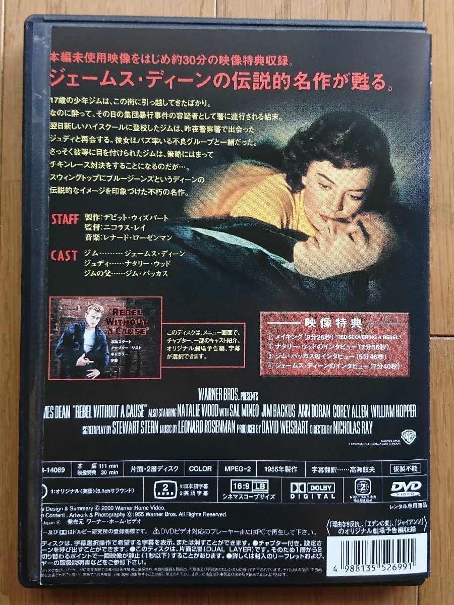 ジェームス ディーン/ナタリー ウッド 理由なき反抗 ポスター調
