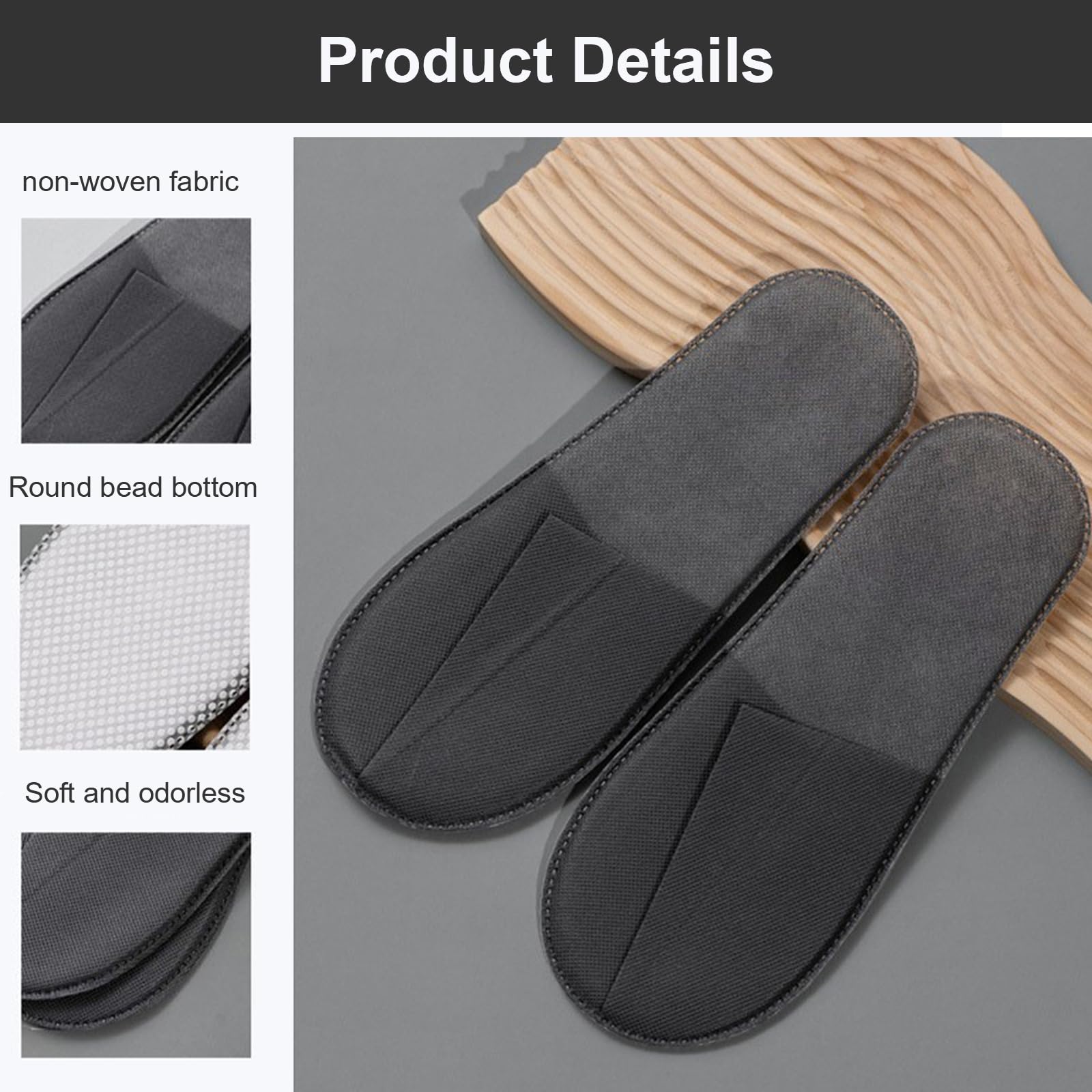 Pantofole Usa e Getta Antiscivolo, 4 Paia Ciabattine in Pile Corallo, Pantofole Hotel, Ciabatte Ospiti, Comfort Chiuse, Portatili e Antiscivolo - Per Hotel, Spa, Casa e Viaggi