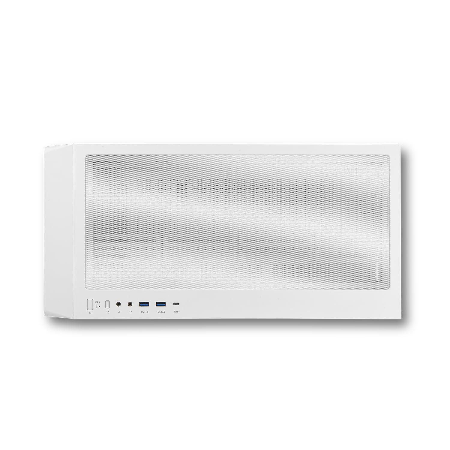 NOX XTREME PRODUCTS HUMMER BIOS - Semitower ATX|M-ATX| ITX, Display LCD da 8” personalizzabile, Pannello frontale rete metallica, laterale vetro temperato, Spazio per 11 ventole, USB-C e 3.0, Bianco