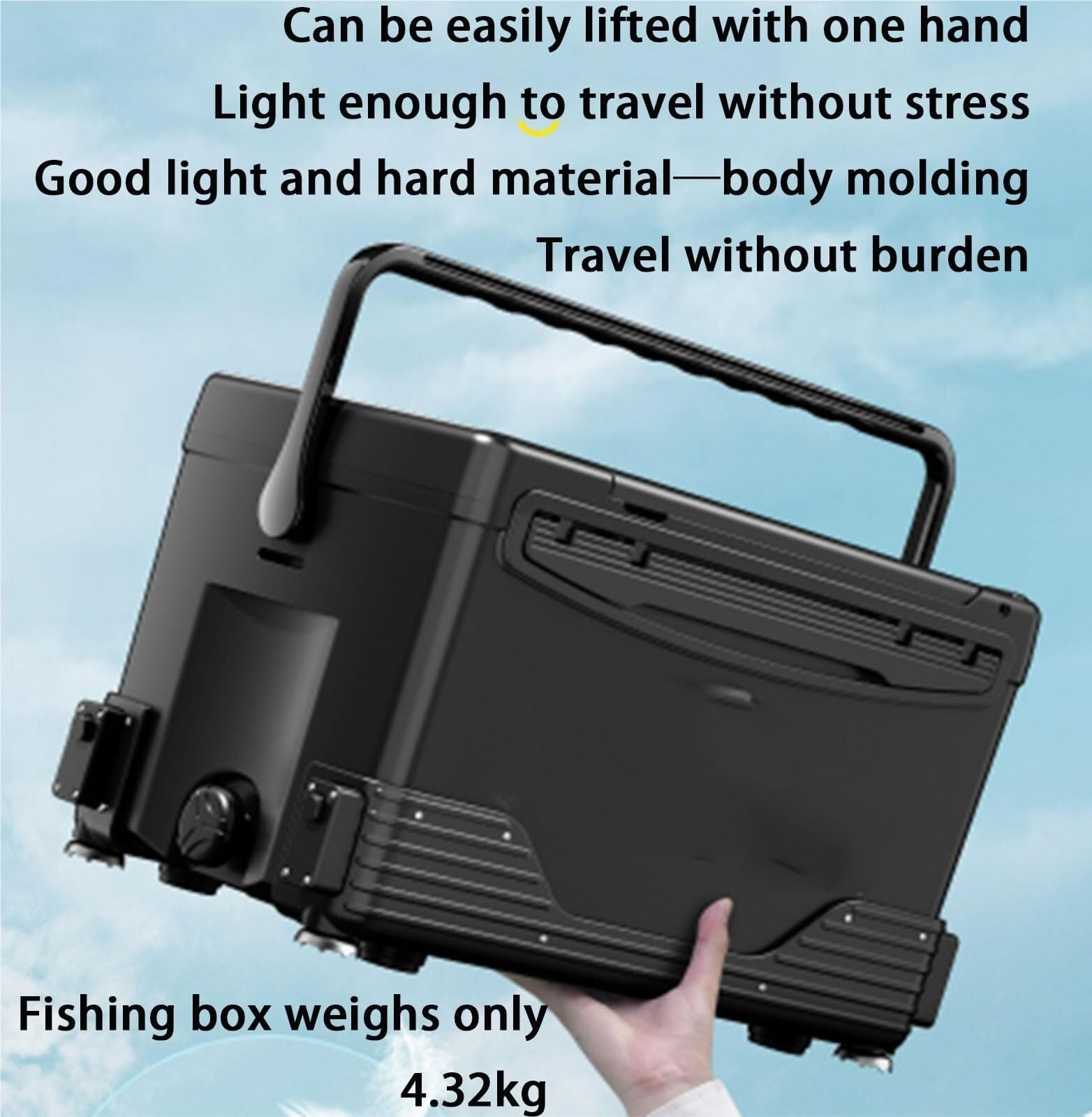 Cajas para Aparejos de Pesca Caja De Pesca Con Asiento Multifuncional Capa Herramientas Independiente 25L Gran Capacidad Cebos o Accesorios