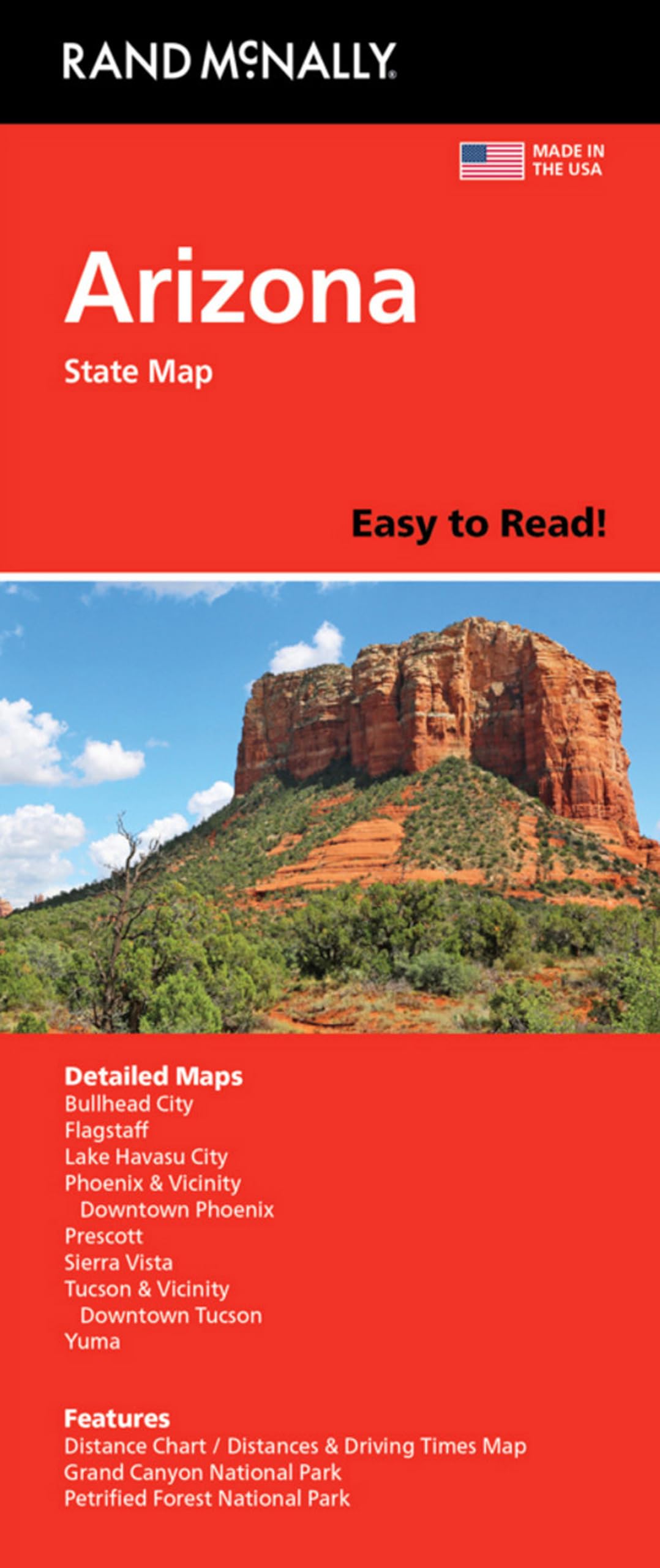 2026 Road Atlas & National Park Guide with Arizona & California State Maps