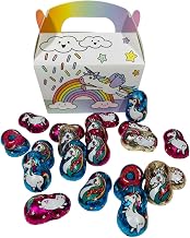 OYOY 200 g Unicorn Chocolate with Gift Box Approx. 20 Pieces | Chocolate Unicorns with Milk Cream Filling | Party Bag Children's Birthday School and Nursery Start