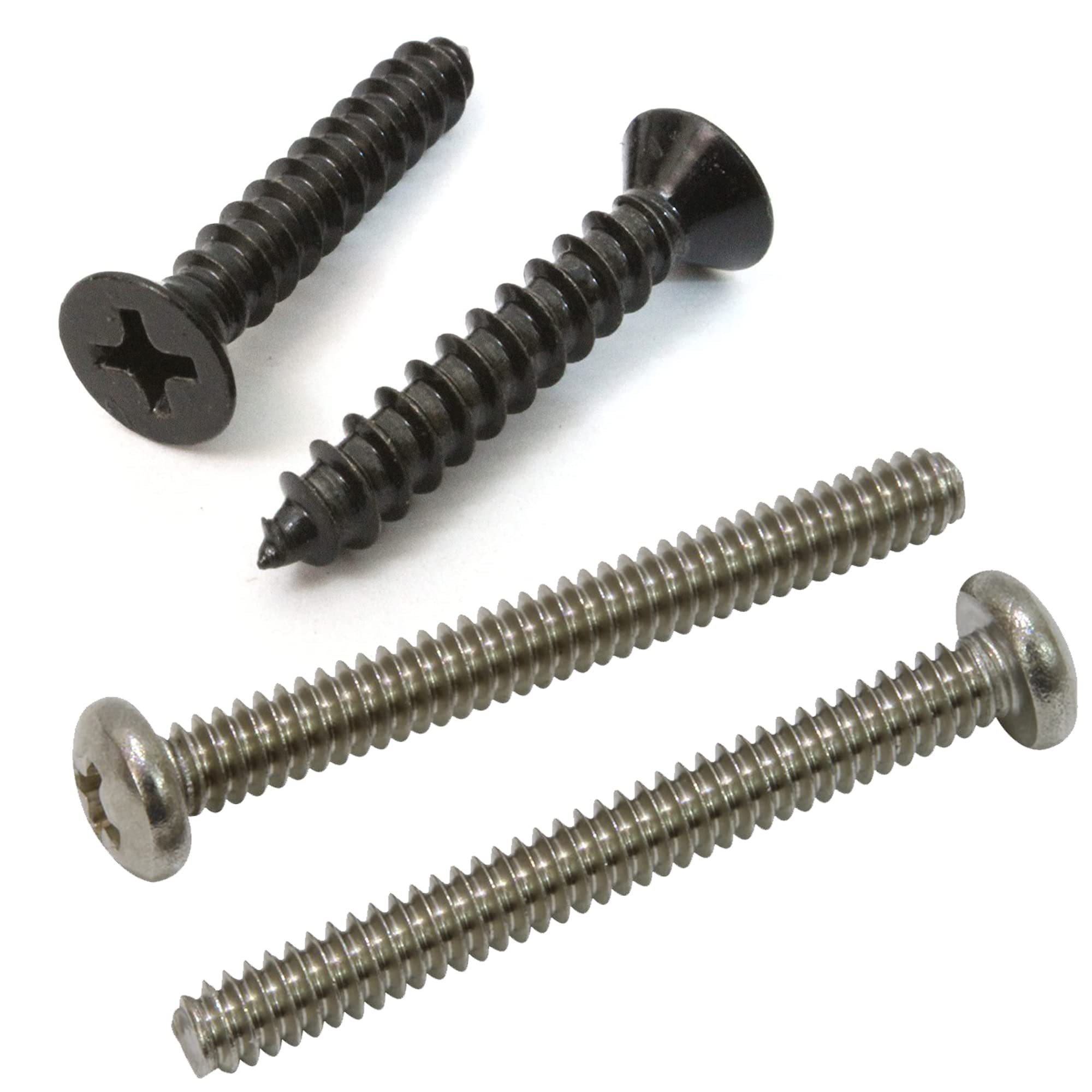 6-32 X 3/8" Phillips Pan Head A Point Machine Screw, 18-8