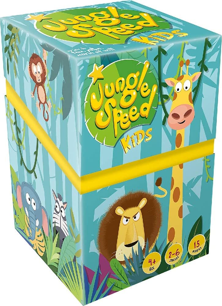 Zygomatic Jungle Speed Kids, Juego de Mesa de Acción y Reflejos para Niños, A Partir de 4 Años, De 2 a 6 Jugadores, 15 Minutos por Partida, Español