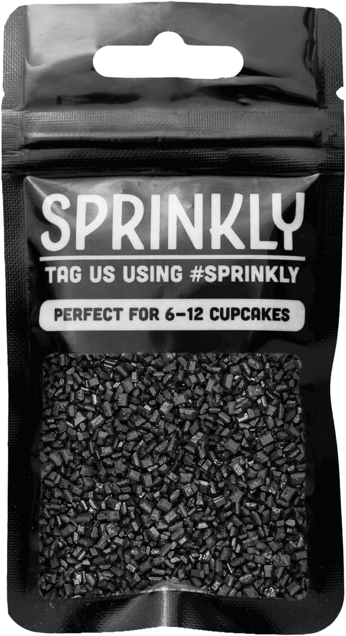 SPRINKLY - Sugar Crystals - Black - 30g