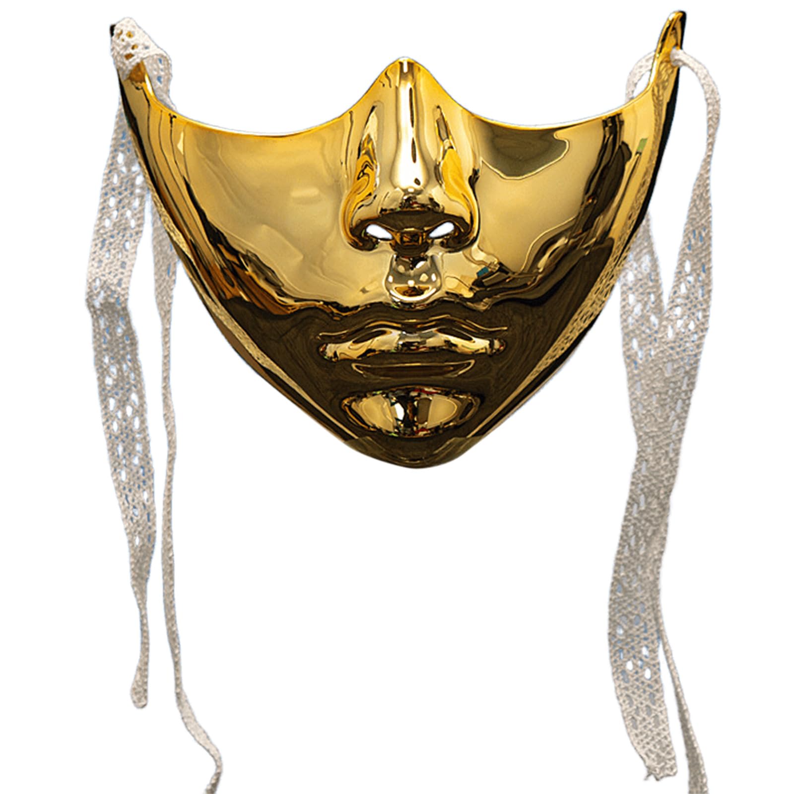 Maxtonser Unisex Masquerade Beauty Cosplay Mechanical Half for Carnivals Halloween Dress up Party