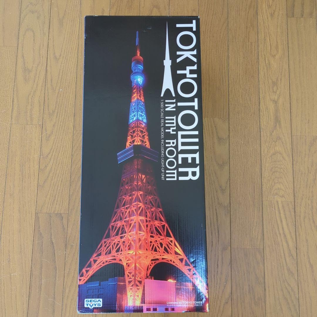 こうぴ SEGA TOYS TOKYO TOWER IN MY ROOM SEGA Toys 1/500 Scale Tokyo Tower in My Room Light up Ac100v Japan