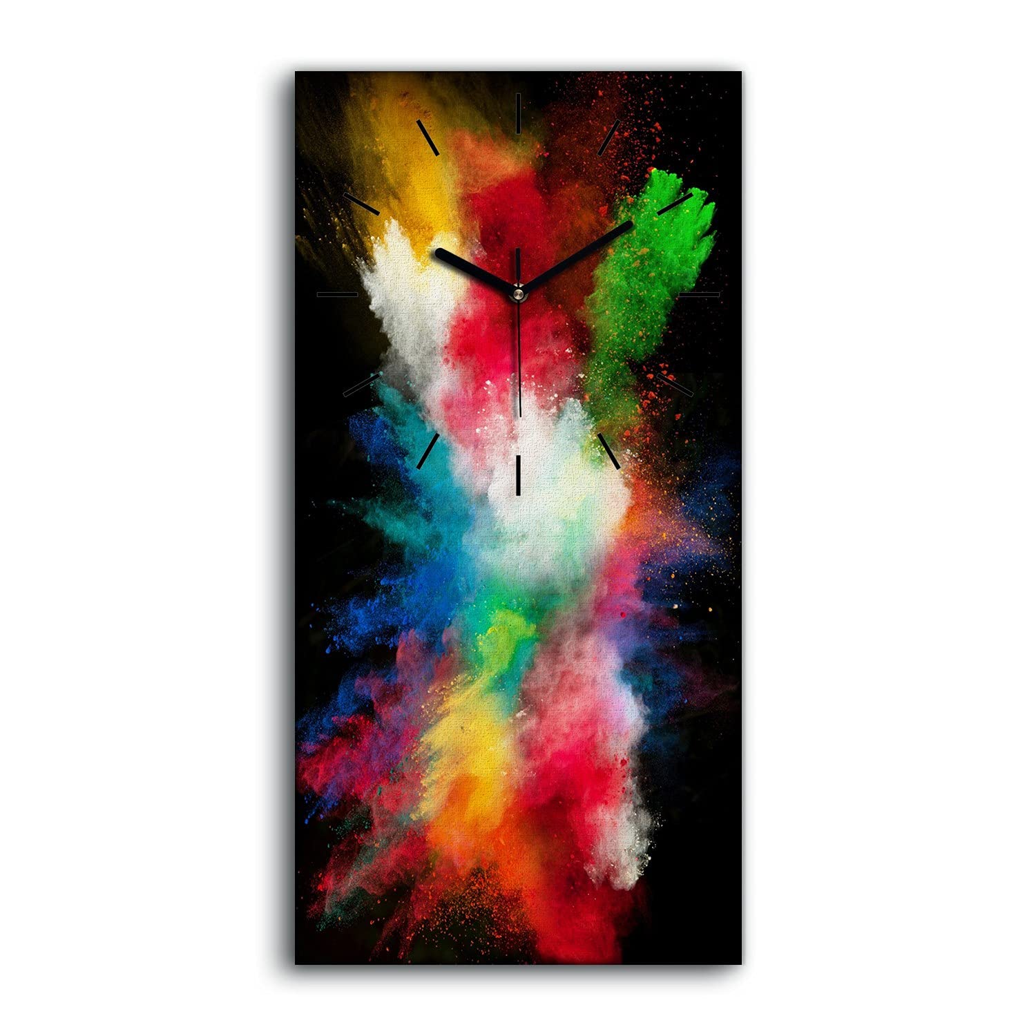 Horloge sur toile art moderne décoration grand format salon et chambre