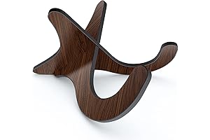 LALAOKS Wooden Harp Stand - Portable Folding Instrument Display