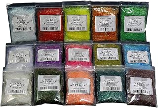 Ice Dubbing Synthetic Fibers Shimmer Thin Ice Wing Baitfish Streamer Minnow Fly Tying Material,14, As Show
