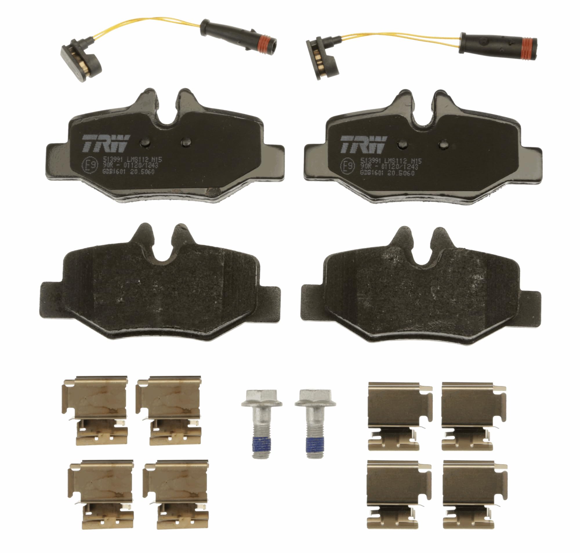 TRW GDB1601 Kit De Plaquettes De Frein Frein à Disque COTEC pour Mercedes-Benz Vito Autobus/Autocar (W639) 2003 - Essieu Arrière