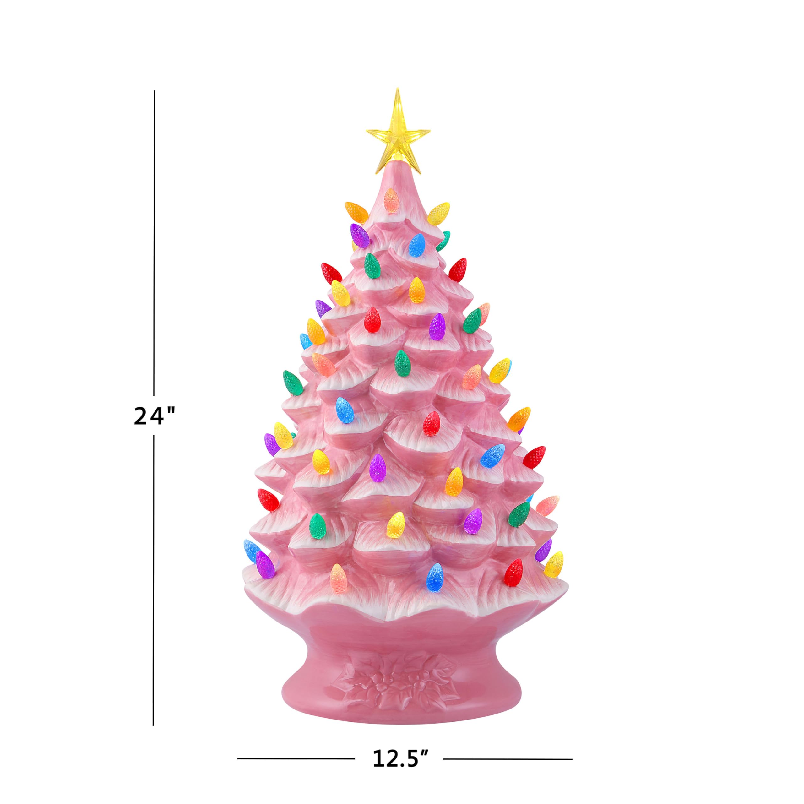 ★ yukollection★ピンクバラプレート★お家★ツリーとプレゼント Amazon.com: Mr. Christmas Nostalgic Ceramic Christmas Tree with